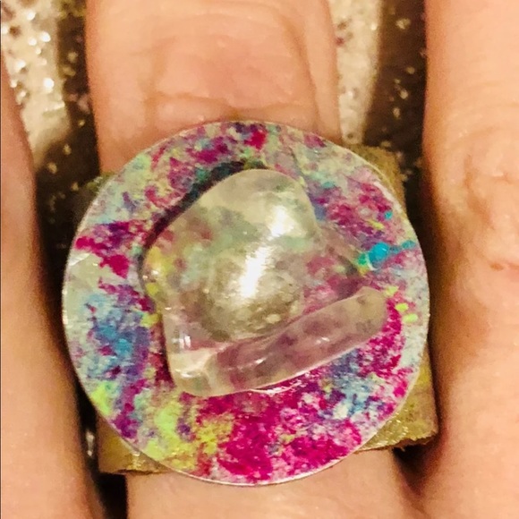 Jewelry - One of. Kind sea glass ring